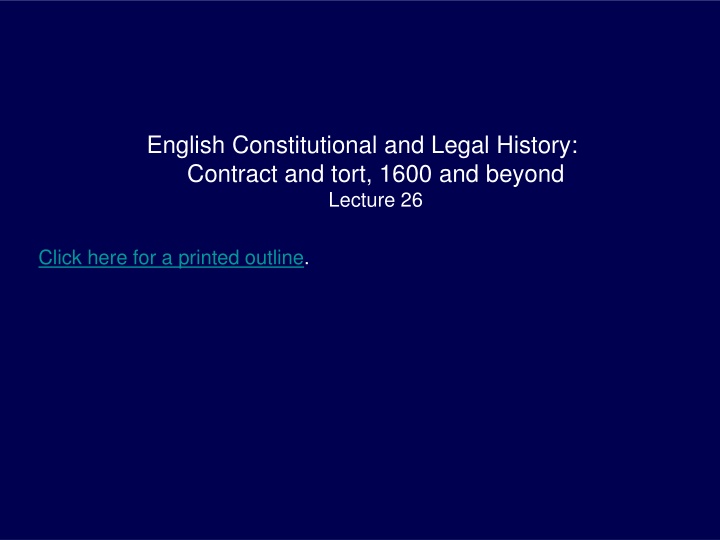 english constitutional and legal history contract