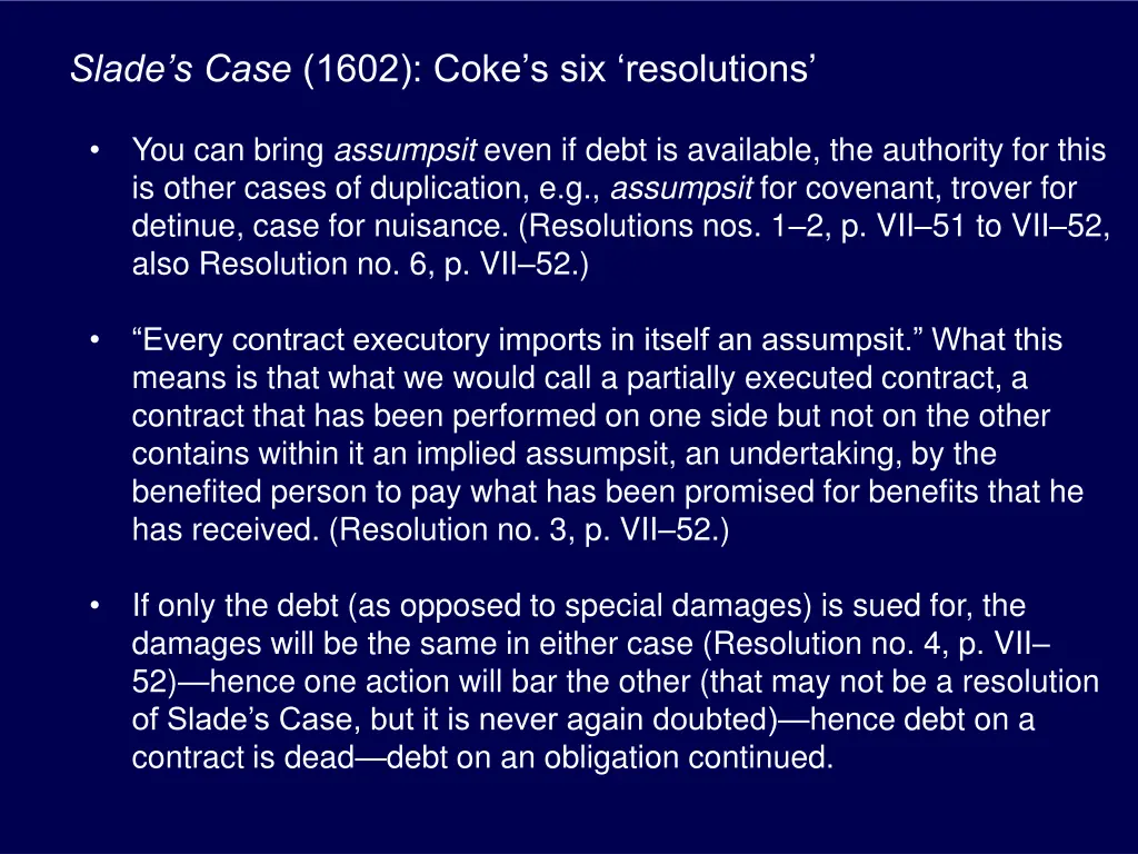 slade s case 1602 coke s six resolutions