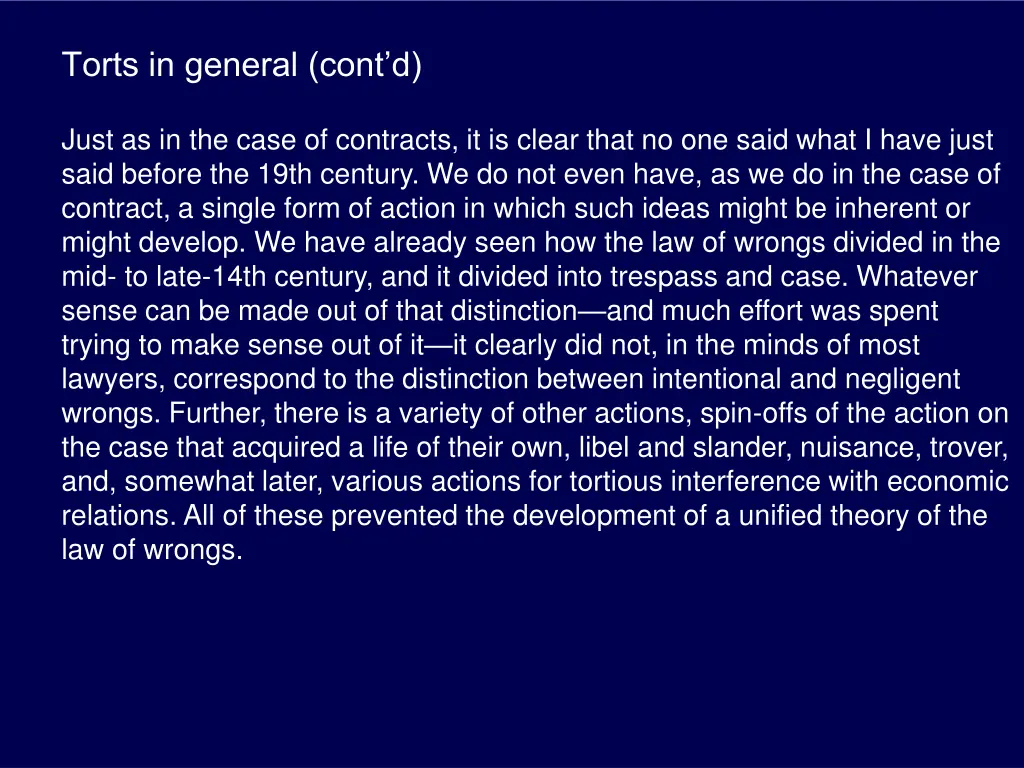 torts in general cont d 2