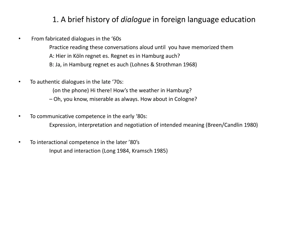 1 a brief history of dialogue in foreign language
