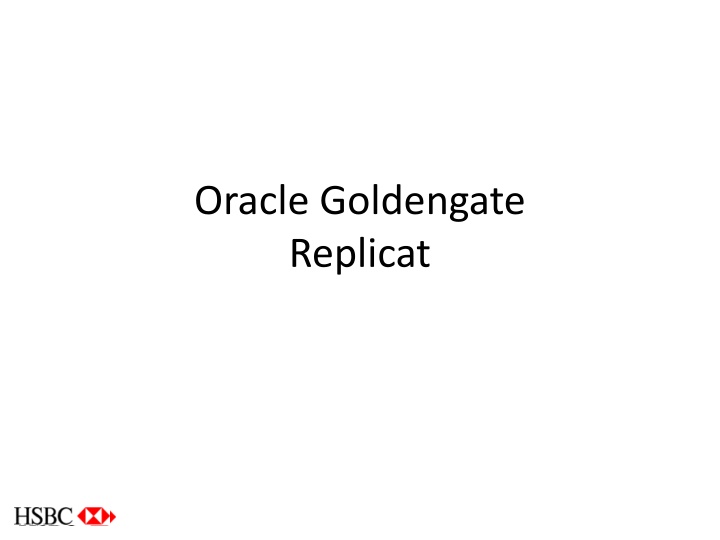 oracle goldengate replicat