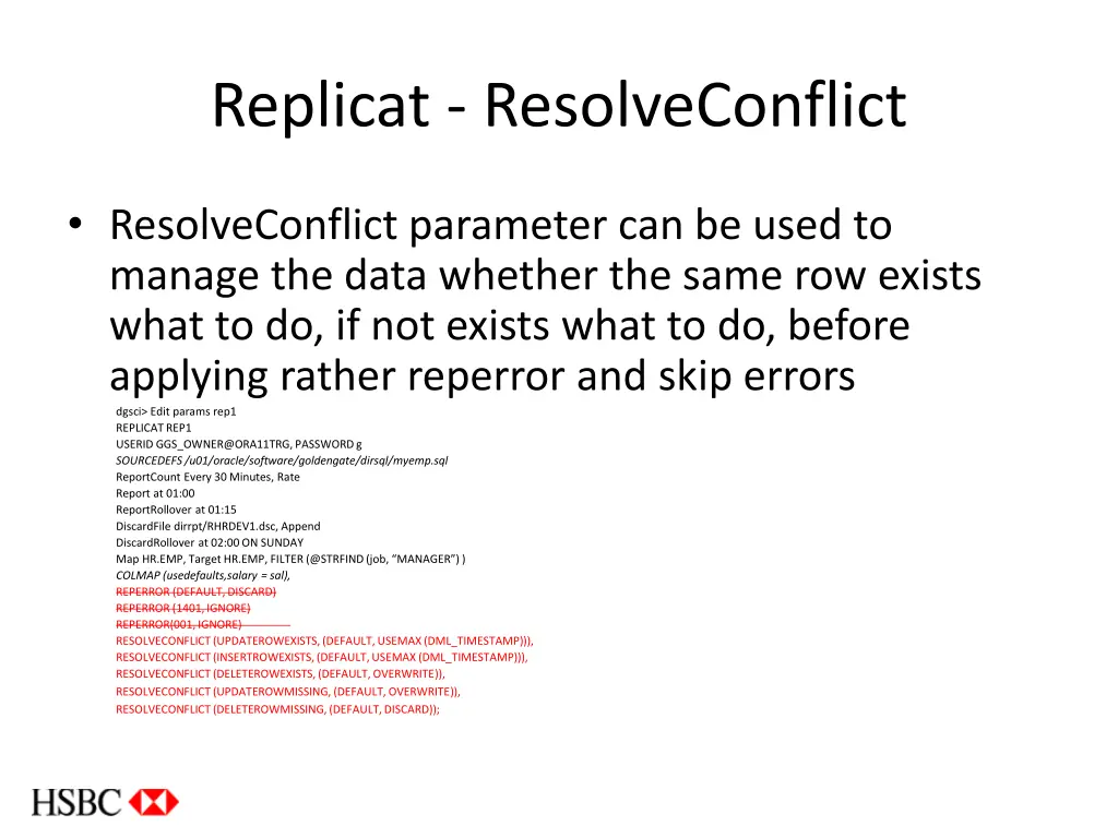 replicat resolveconflict