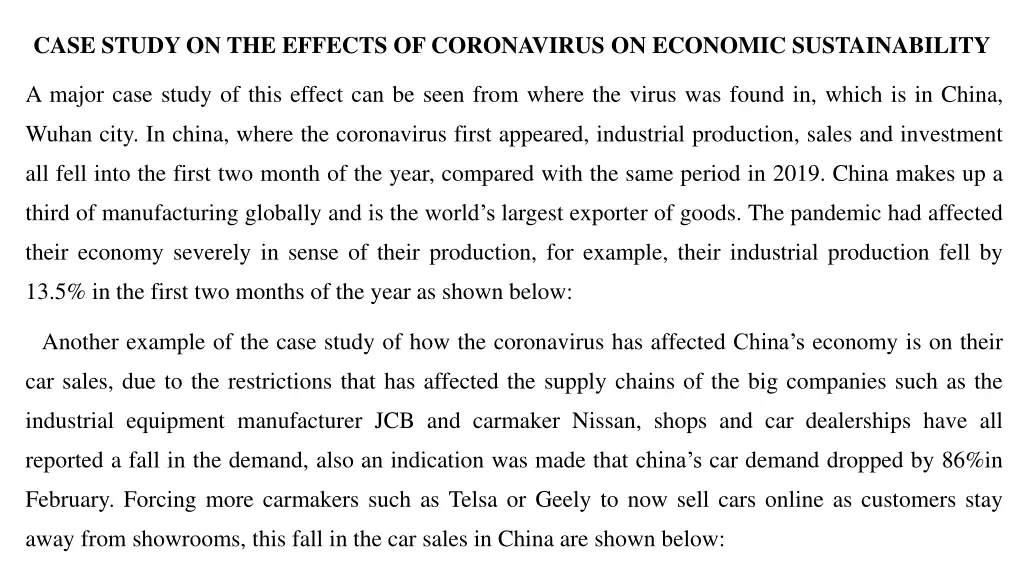 case study on the effects of coronavirus