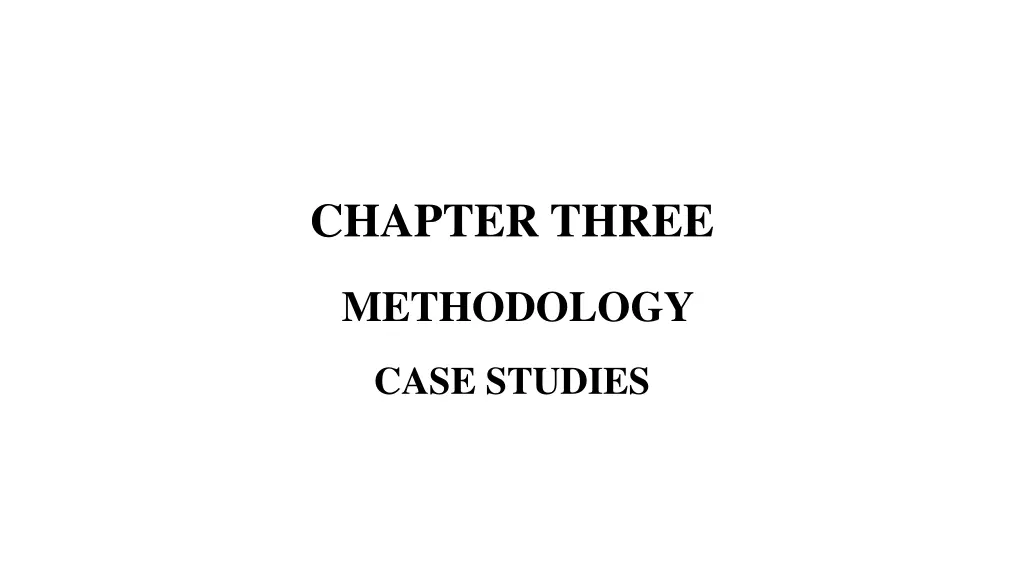 chapter three