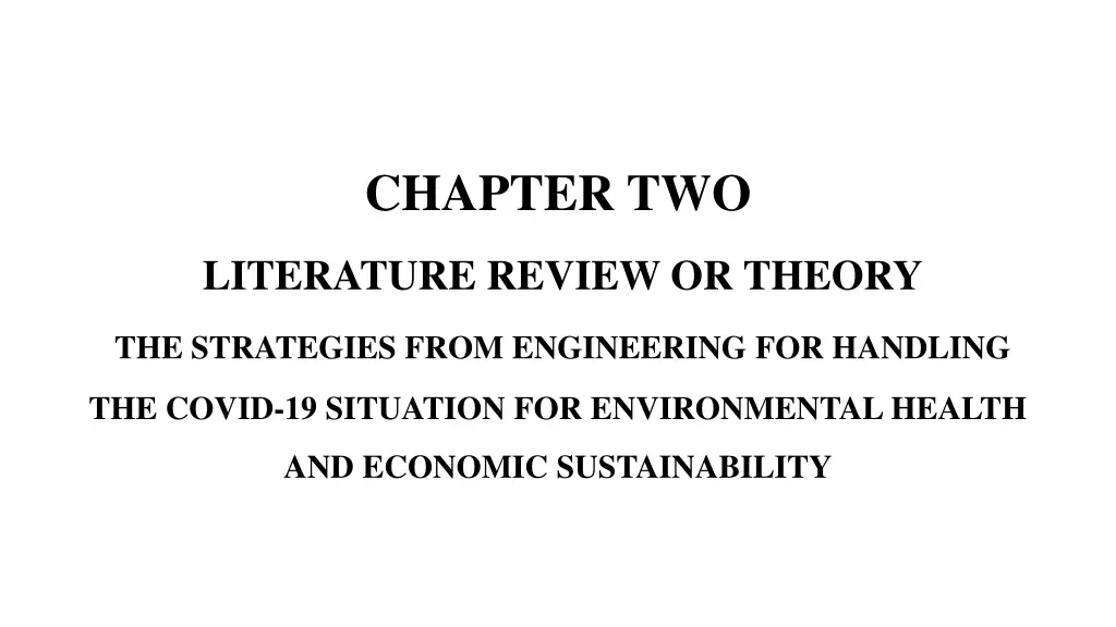 chapter two