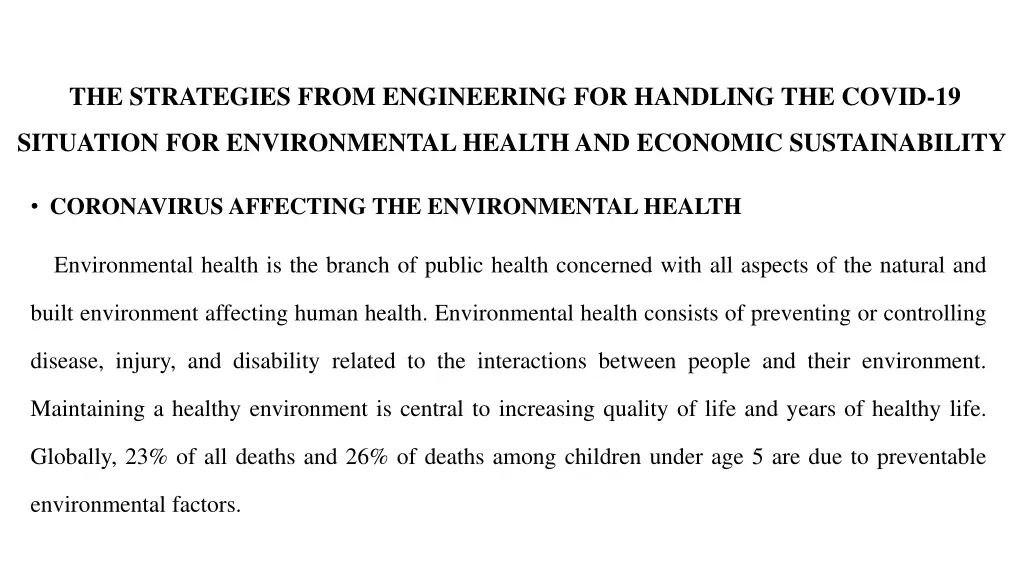 the strategies from engineering for handling