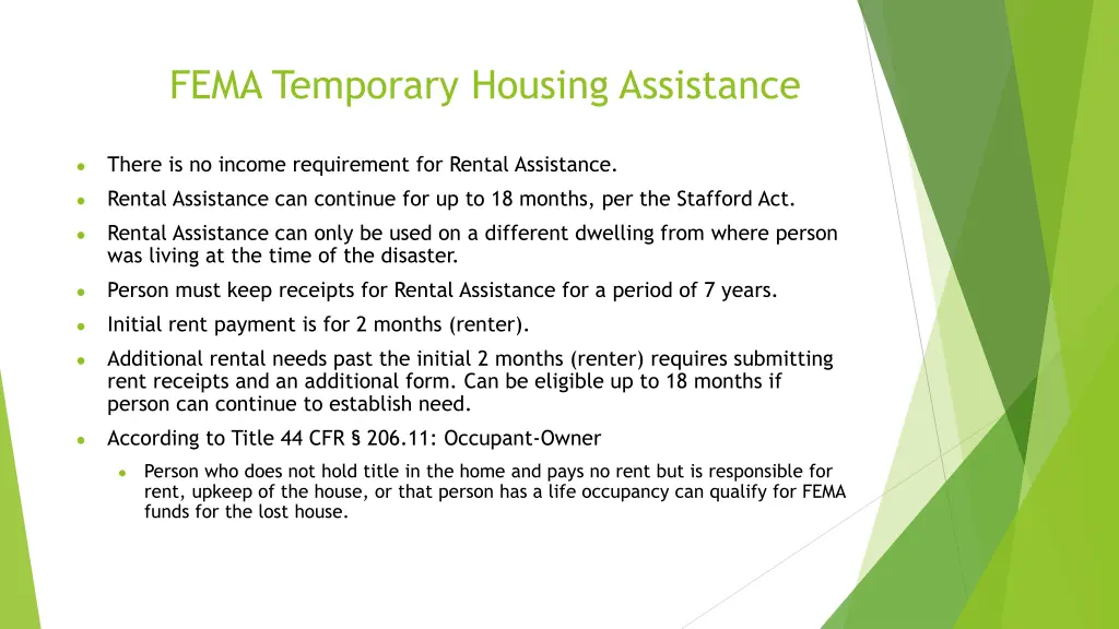 fema temporary housing assistance