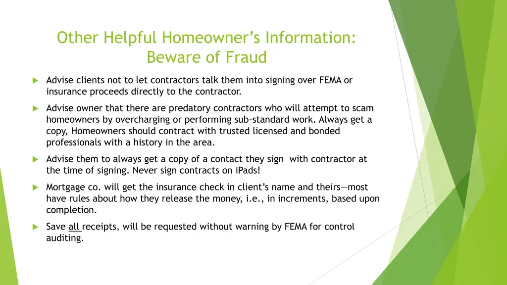 other helpful homeowner s information beware