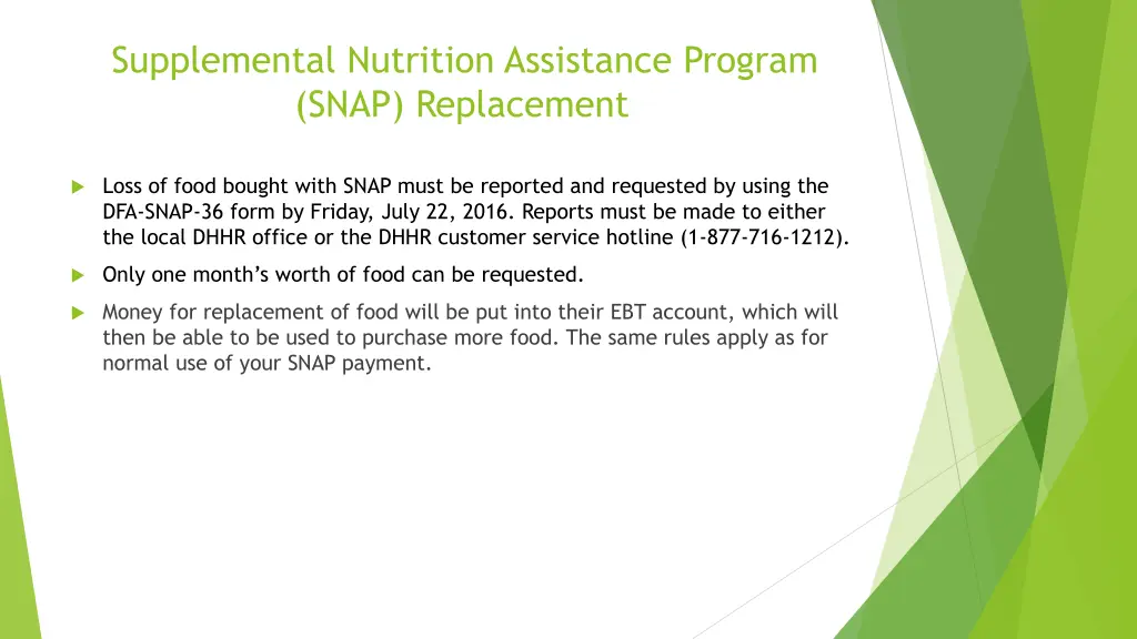 supplemental nutrition assistance program snap