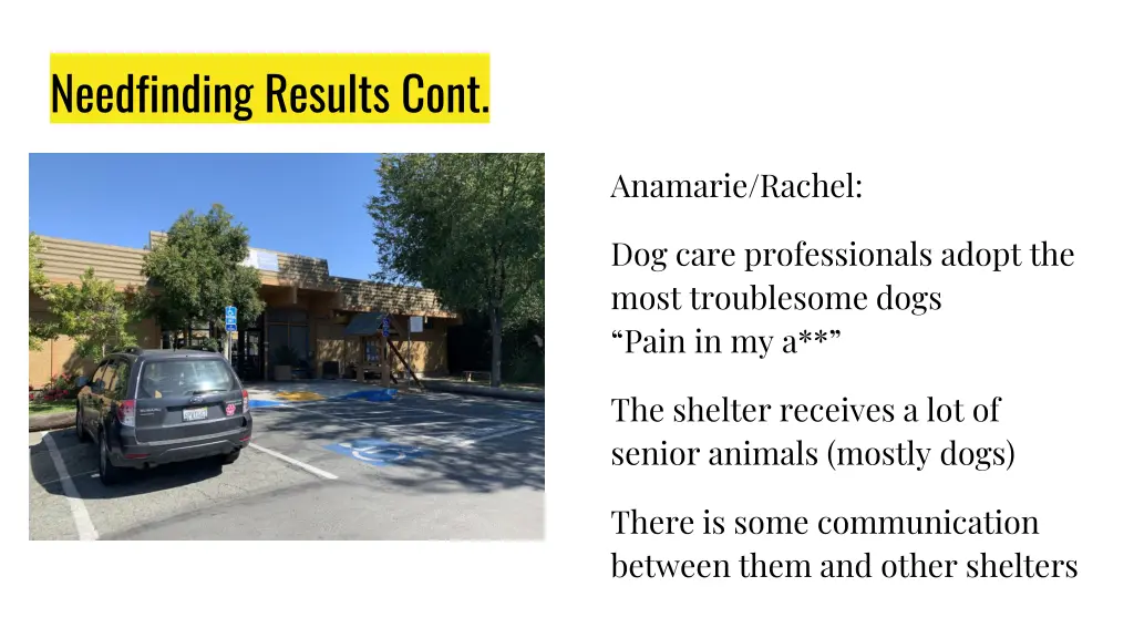 needfinding results cont