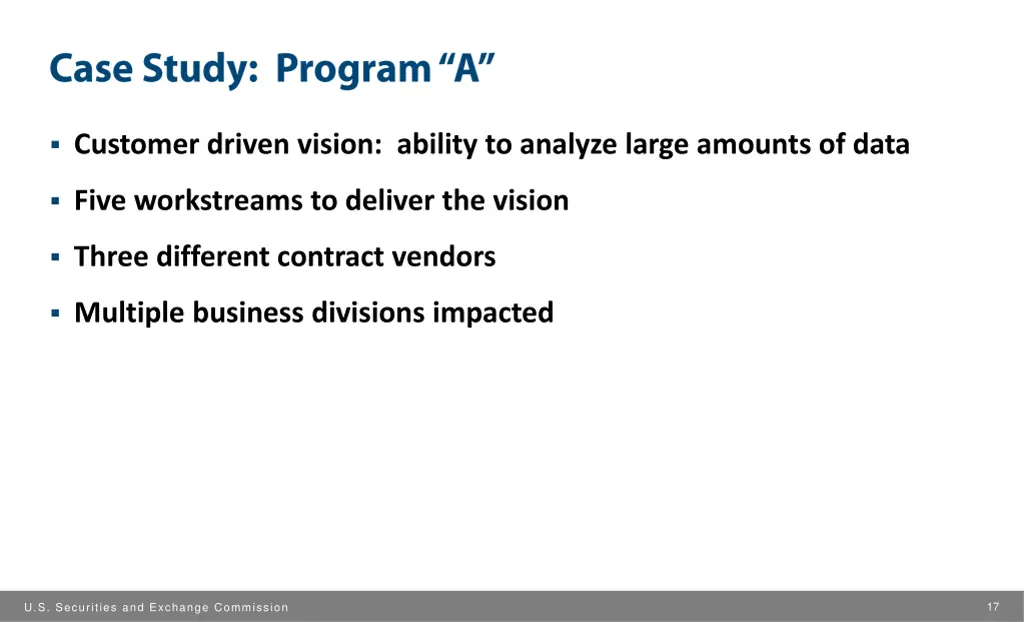 customer driven vision ability to analyze large