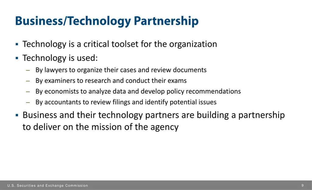 technology is a critical toolset