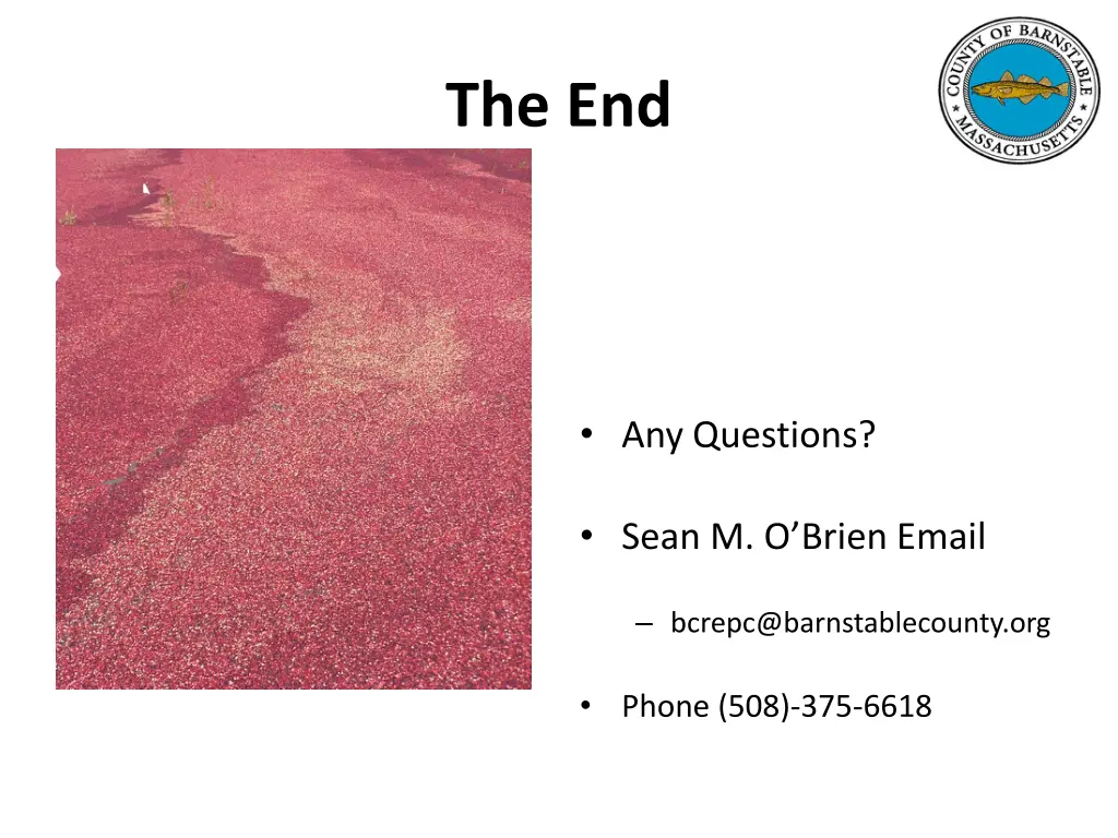 the end