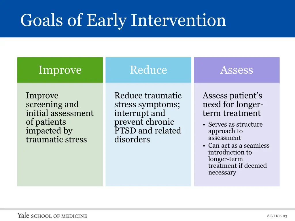 goals of early intervention