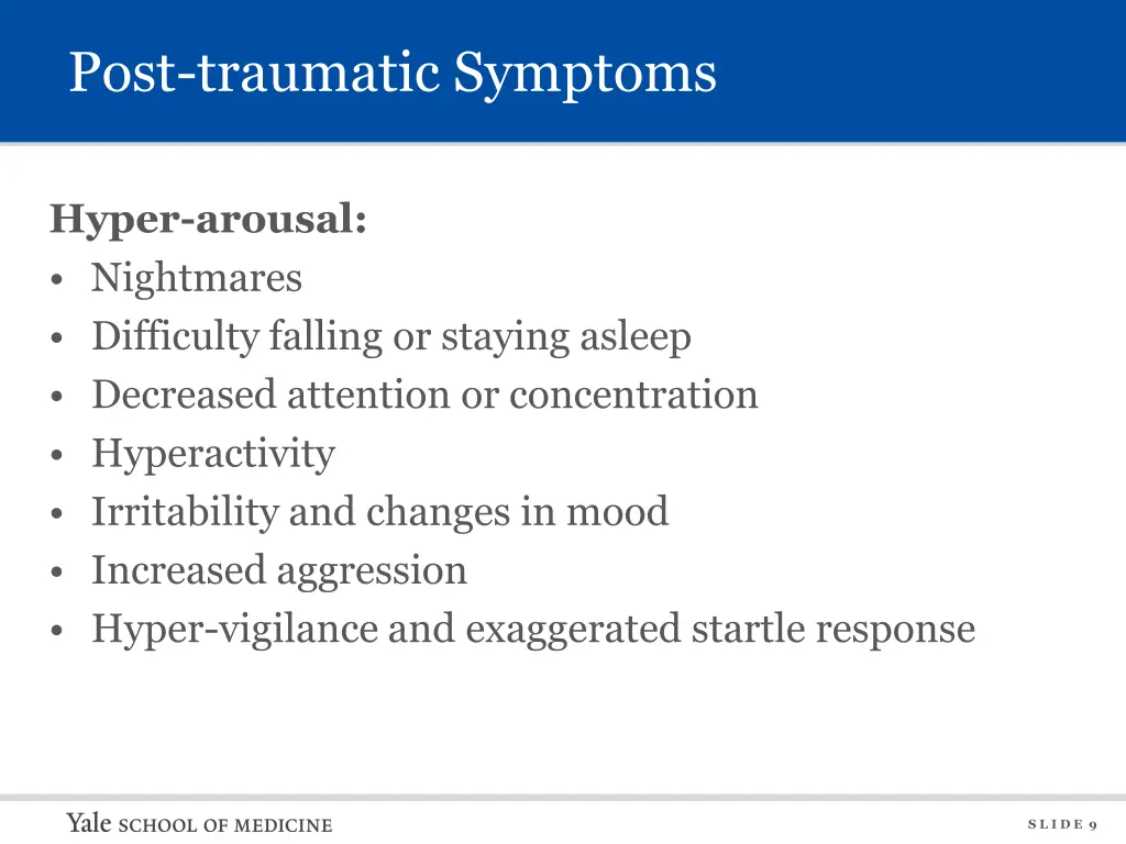 post traumatic symptoms 3