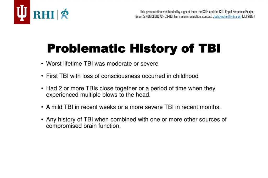 this presentation was funded by a grant from 15