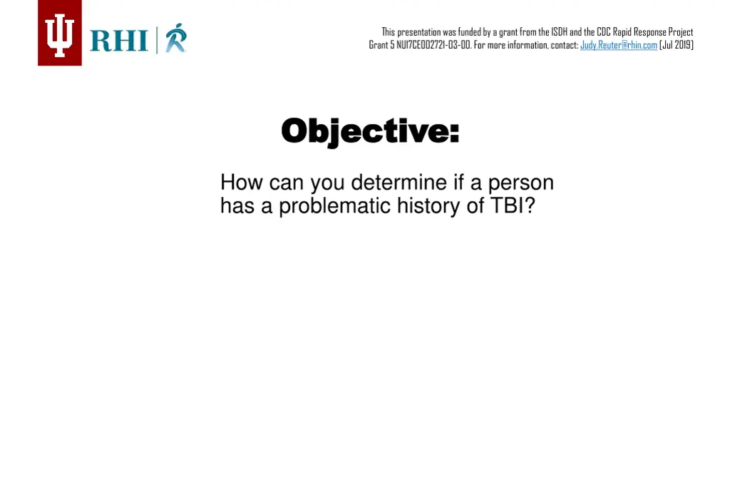 this presentation was funded by a grant from 2