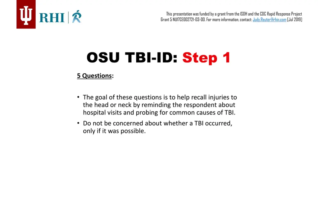 this presentation was funded by a grant from 9