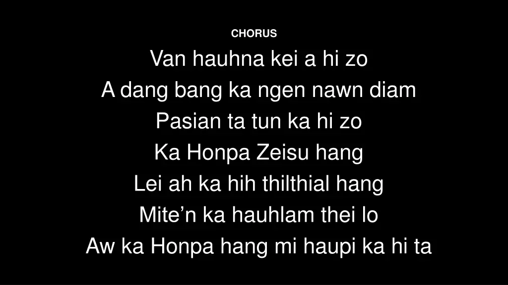 chorus