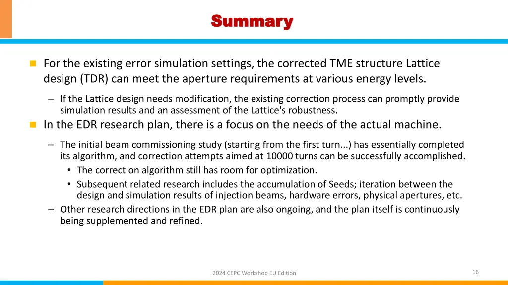 summary summary