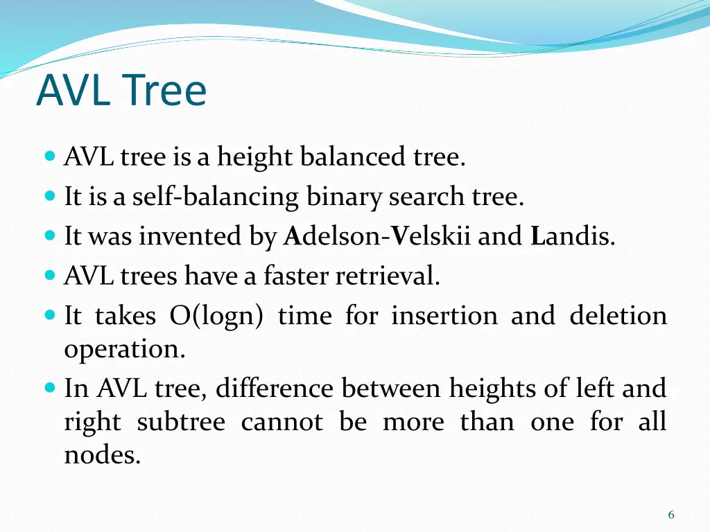 avl tree