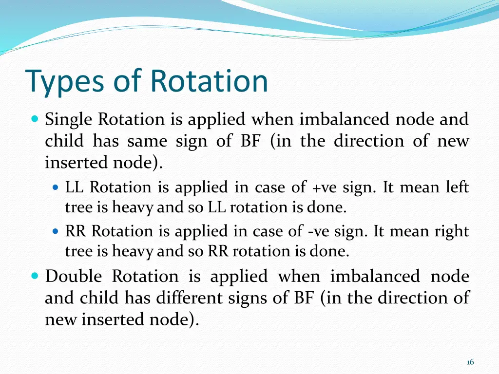 types of rotation 1