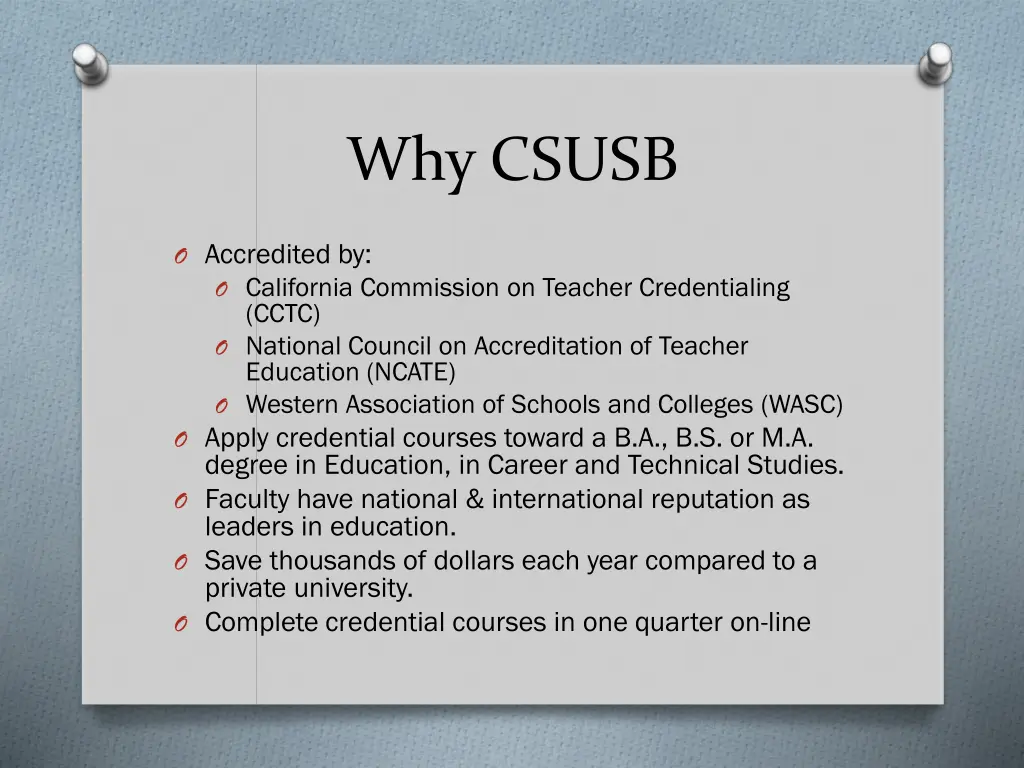 why csusb