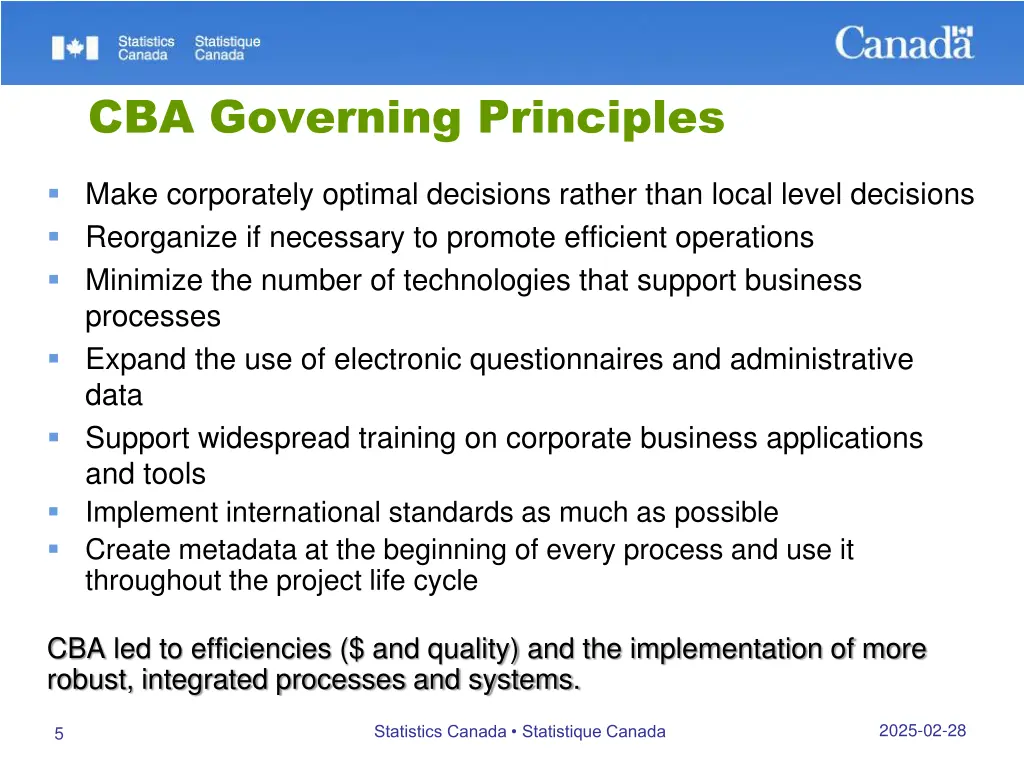 cba governing principles