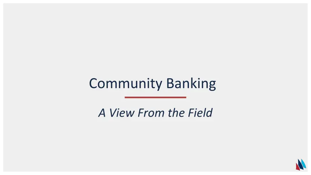 community banking