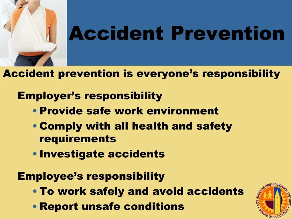 accident prevention