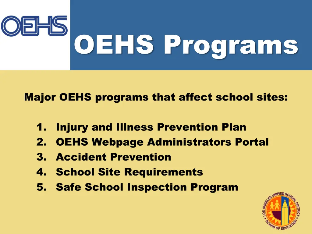 oehs programs