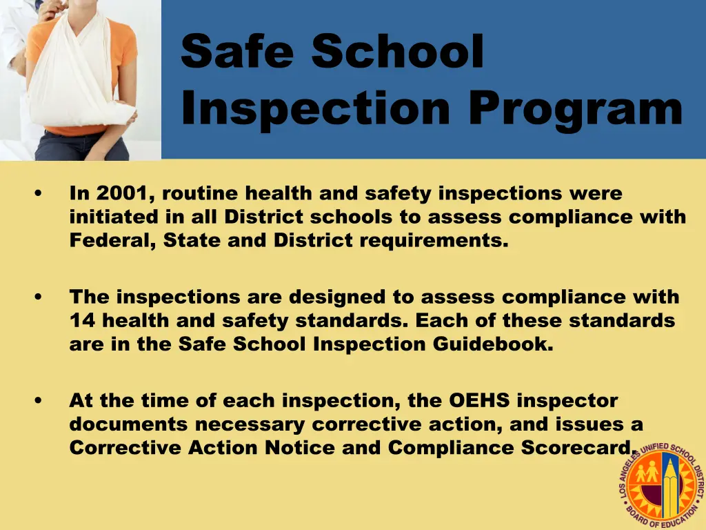 safe school inspection program