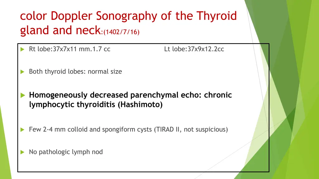 color doppler sonography of the thyroid gland