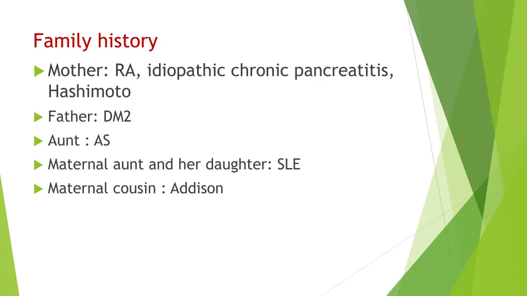 family history