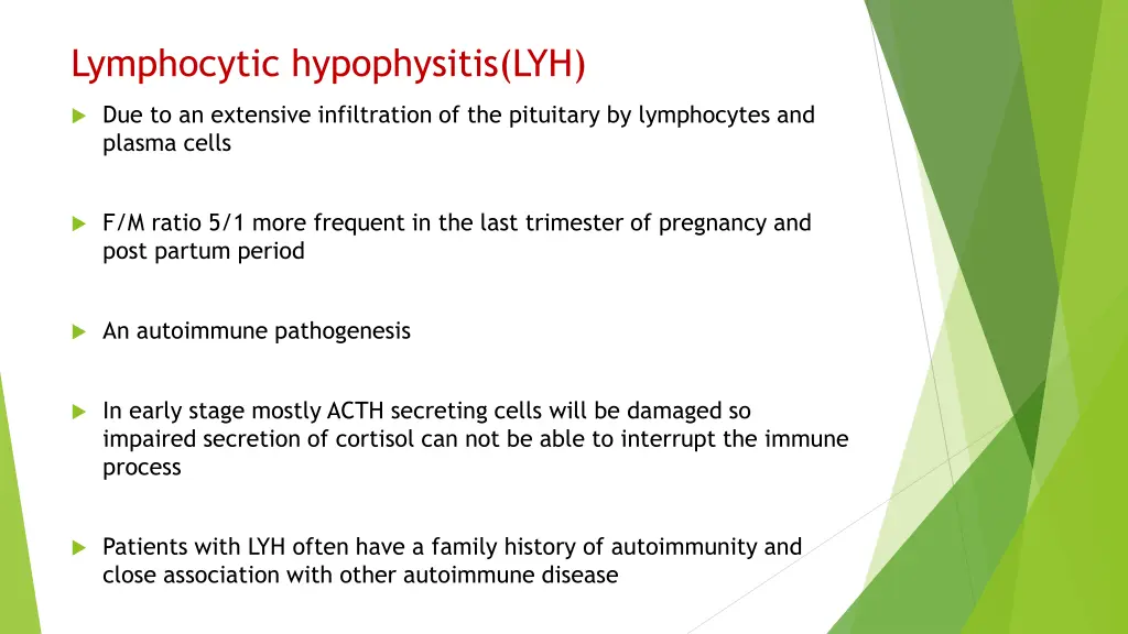 lymphocytic hypophysitis lyh