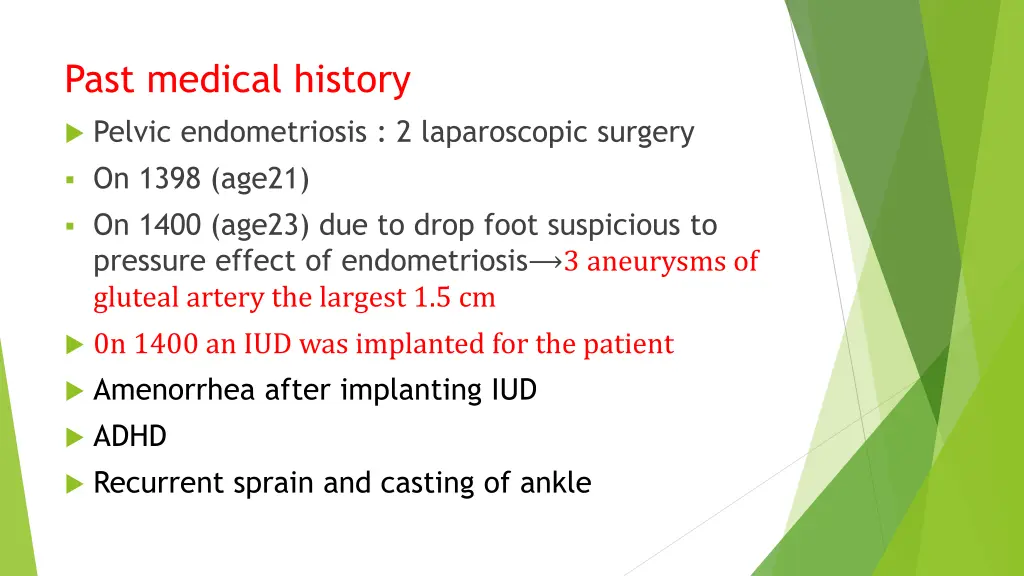 past medical history 1