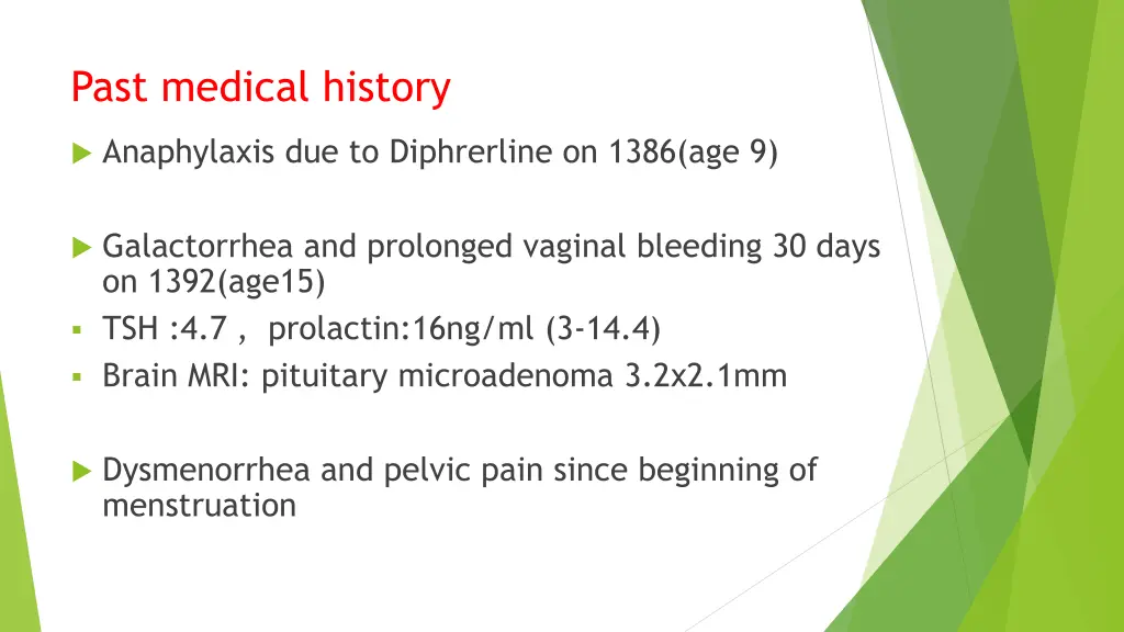 past medical history