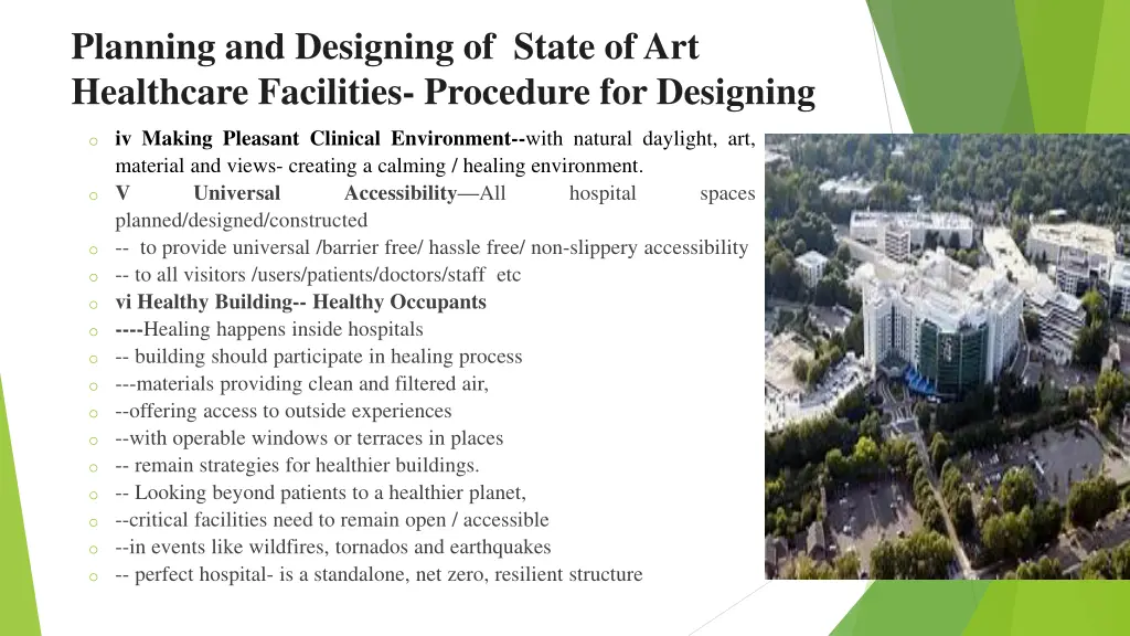 planning and designing of state of art healthcare 21
