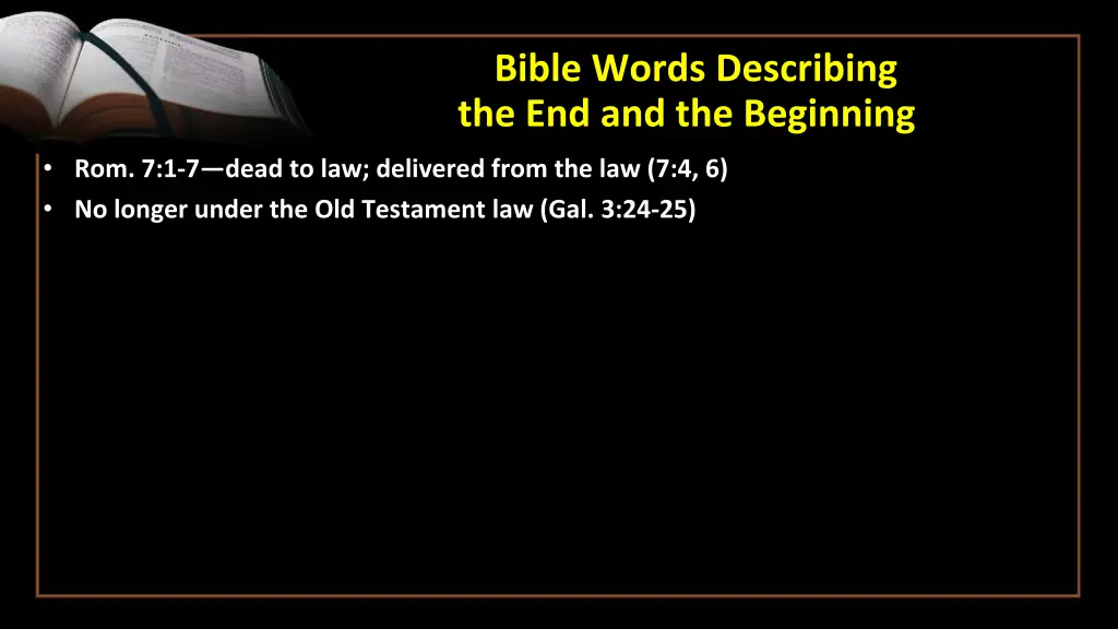 bible words describing the end and the beginning 2