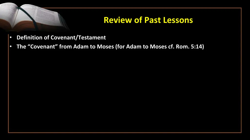 review of past lessons 2