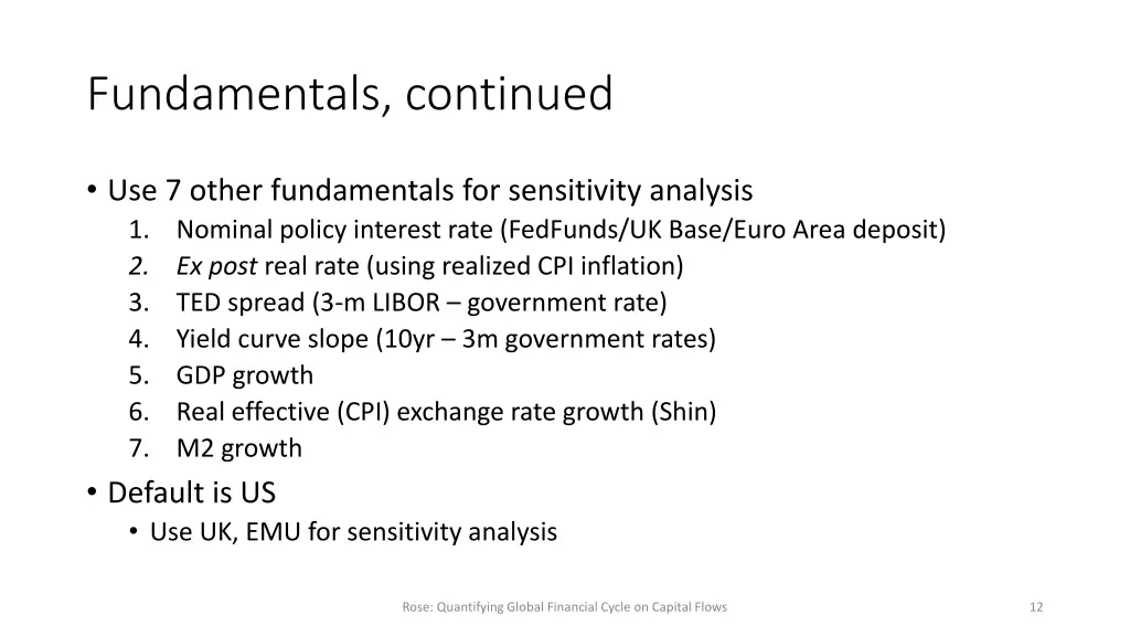 fundamentals continued