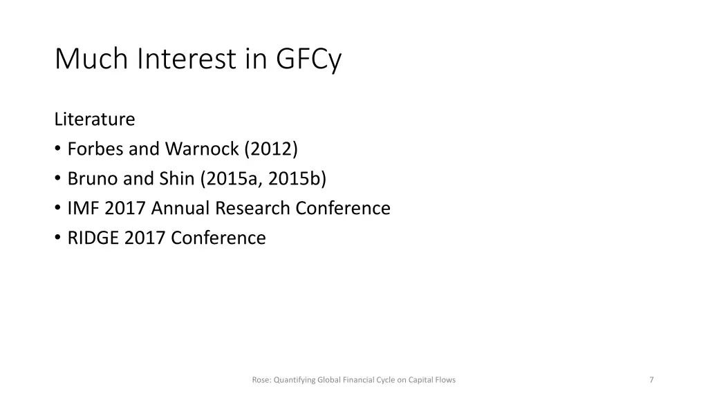 much interest in gfcy