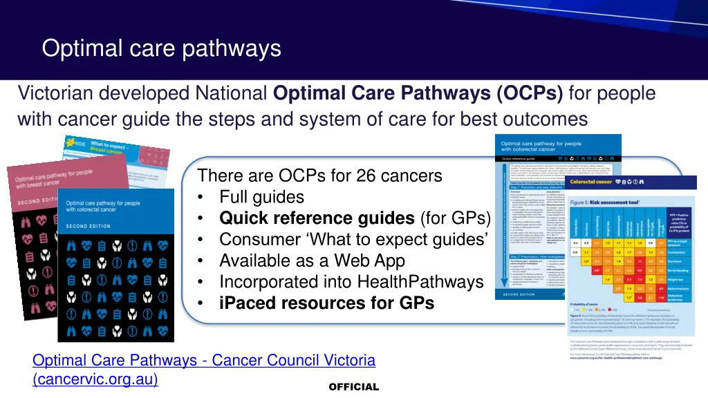 optimal care pathways