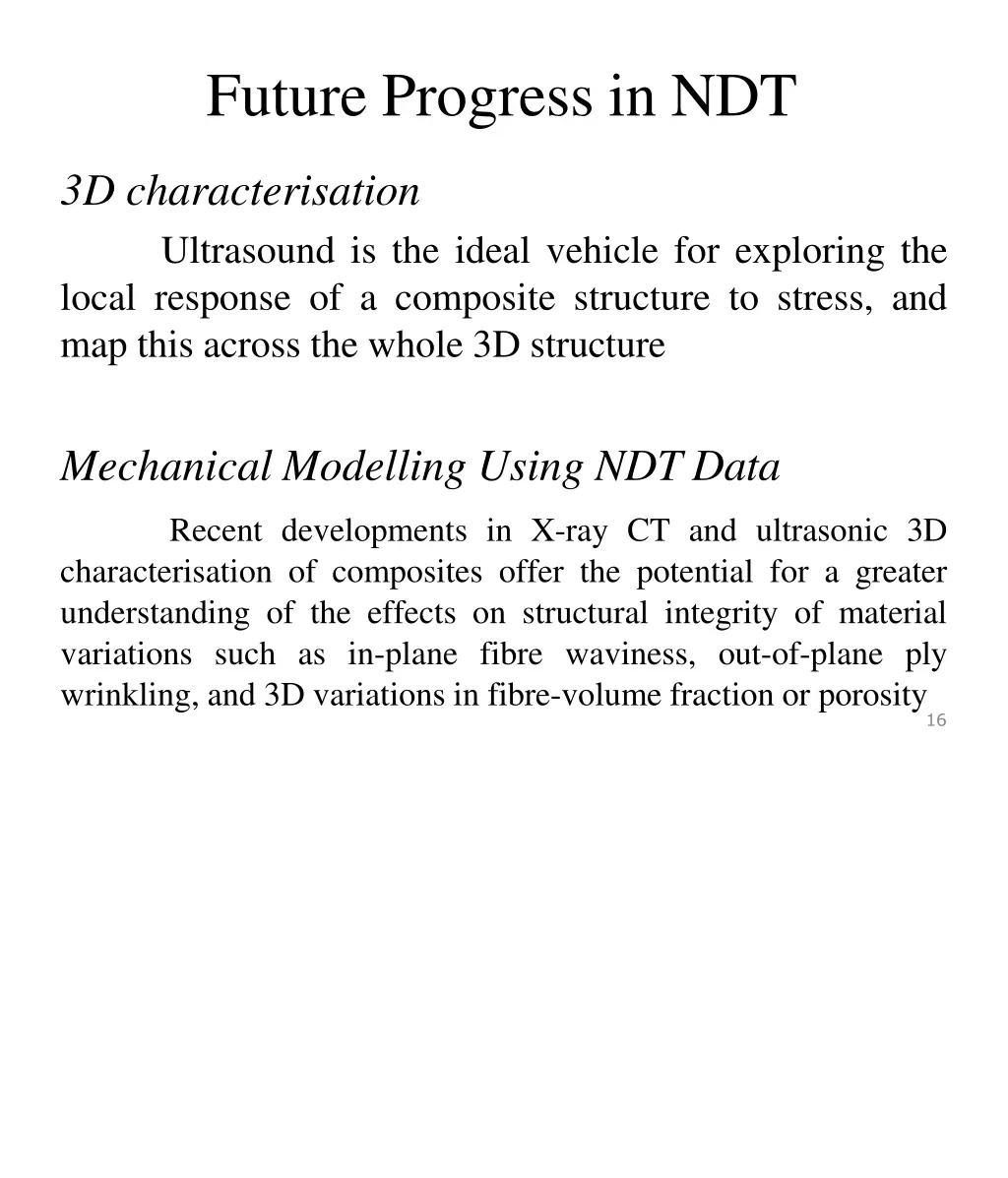 future progress in ndt