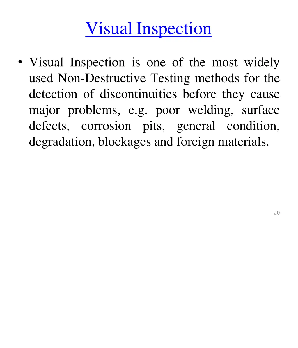 visual inspection 2