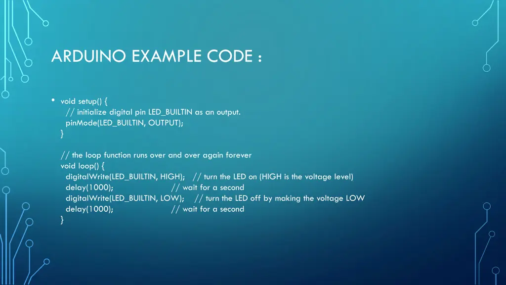 arduino example code