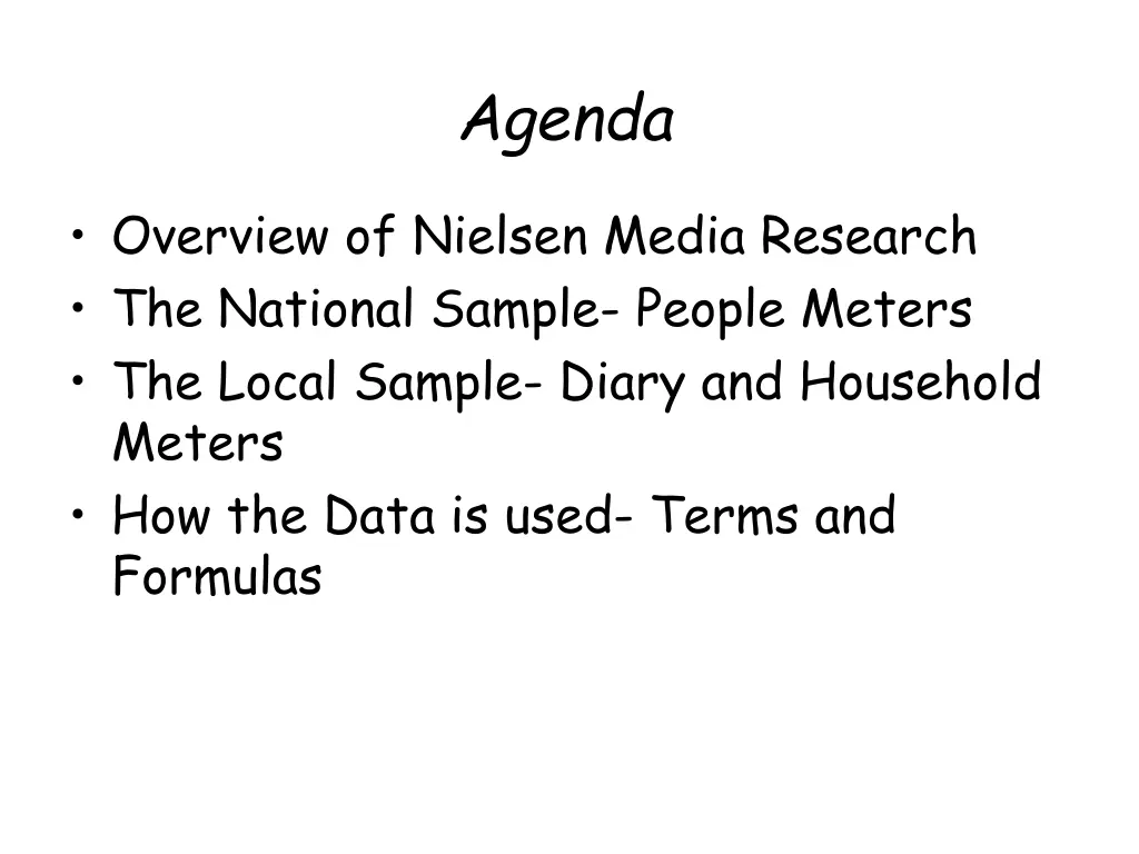 agenda
