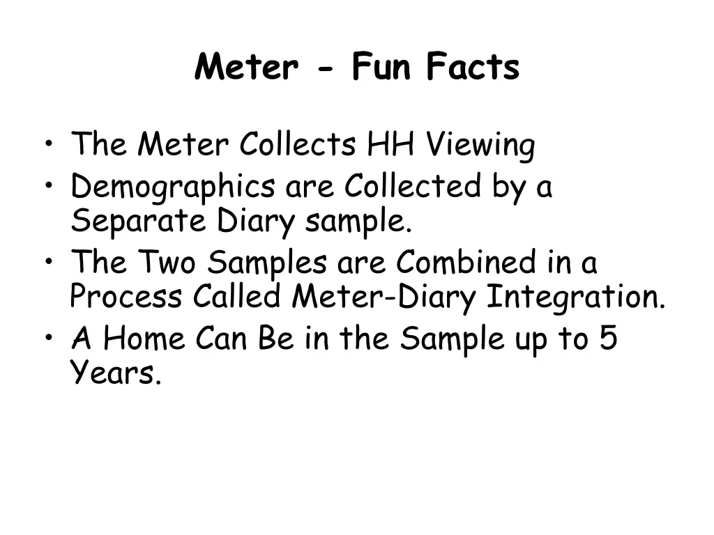 meter fun facts