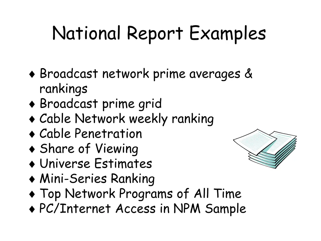 national report examples
