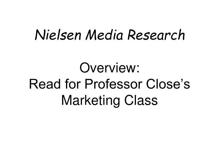 nielsen media research